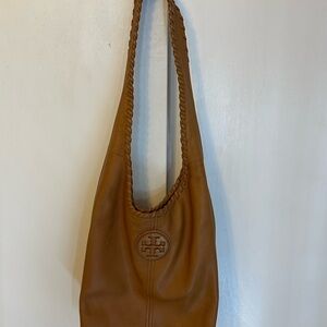 Tory Burch Brown Hobo Bag with Sleek Design
